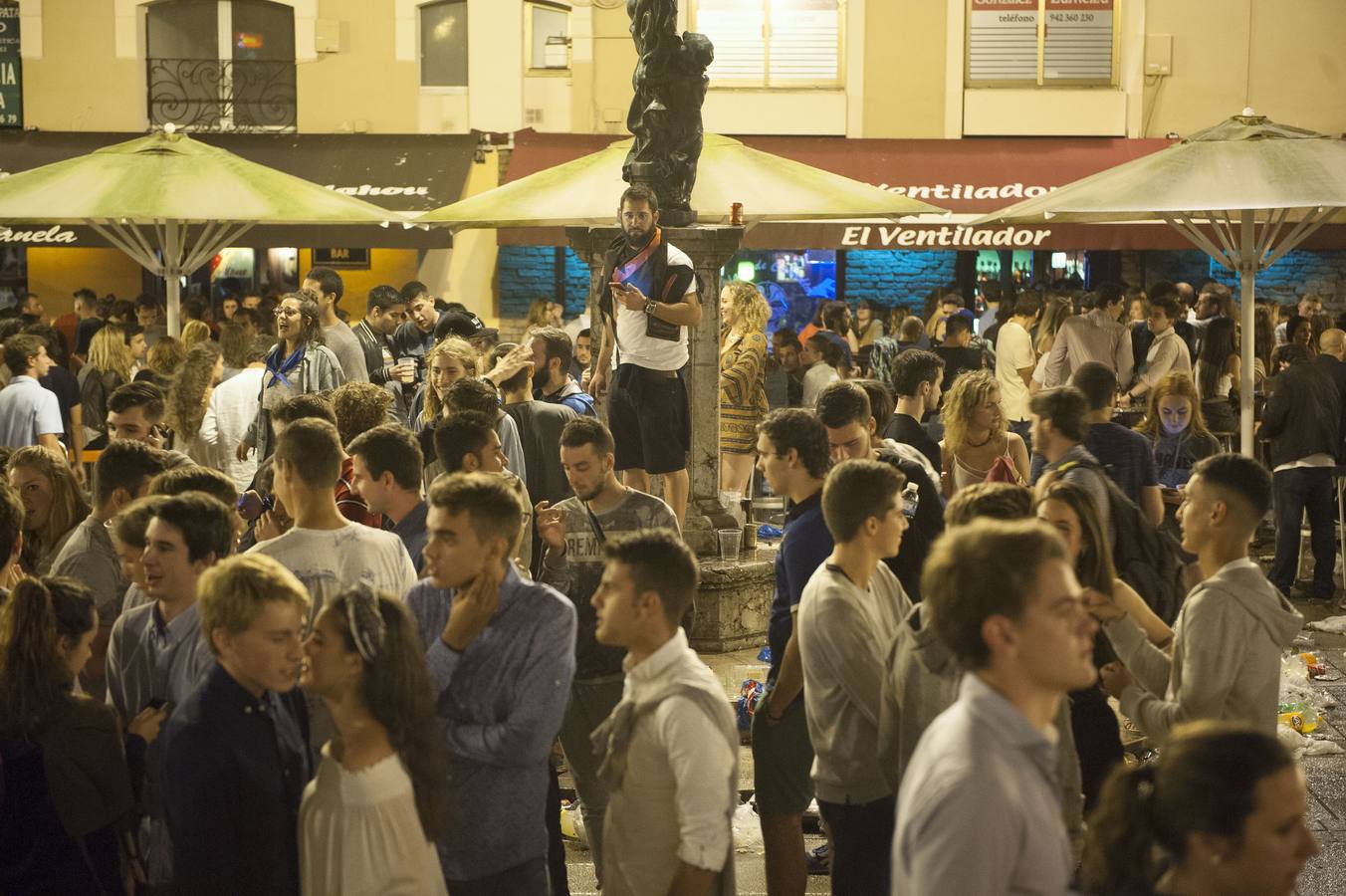 La plaza de Cañadío, en el centro de Santander.