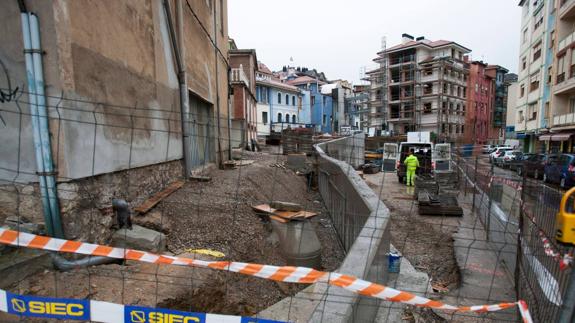 Obras de ampliación del ayuntamiento de El Astillero.