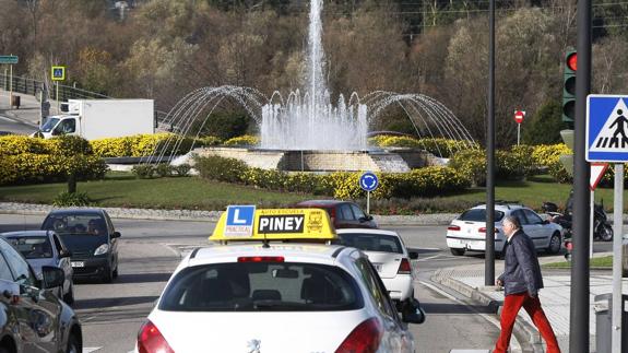 Rotonda de La Inmobiliaria, donde ACTP pide que se aleje el semáforo para evitar problemas de tráfico