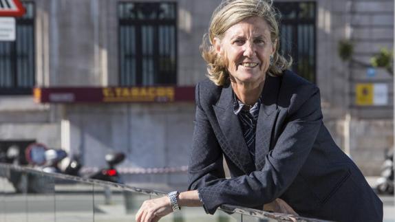 Marieta del Rivero, ‘senior advisor’ de Ericsson, ayer en la Plaza de Alfonso XIII de Santander.