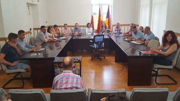 Última sesión plenaria celebrada en Los Corrales