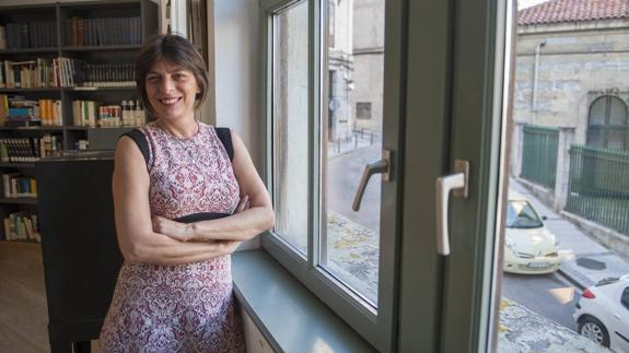 Mar Langa habló ayer en el Ateneo de Santander sobre la novela histórica. 