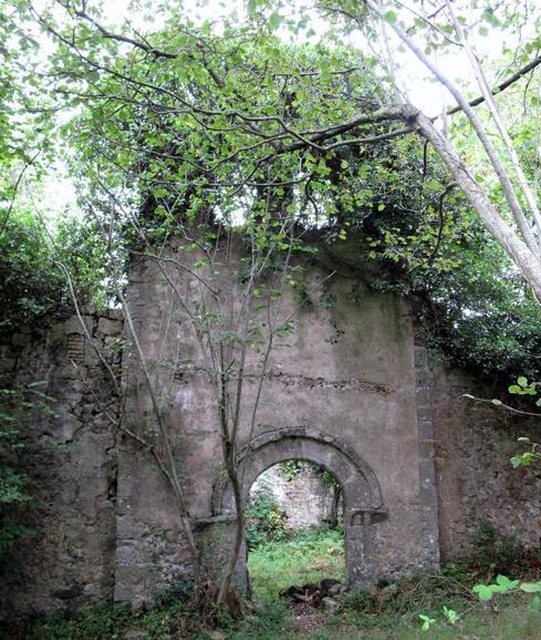 Imagen de las ruinas entre Borleña y Salcedillo.