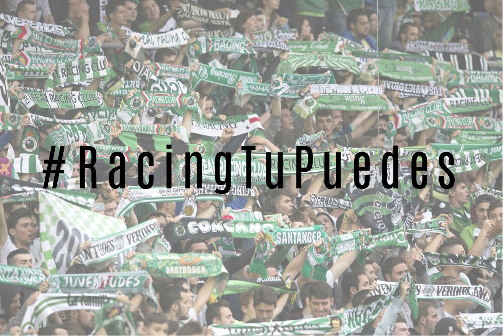 Comparte tu mensaje de ánimo en las redes con la etiqueta #RacingTuPuedes