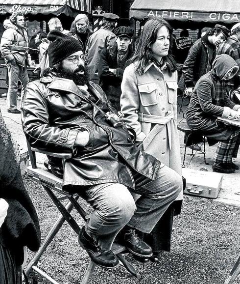 Acción. Eleanor Coppola junto a su marido en el rodaje de ‘El padrino’