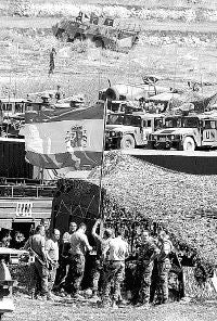 La base militar española 'Isla de León' echa a andar en el sur de Líbano