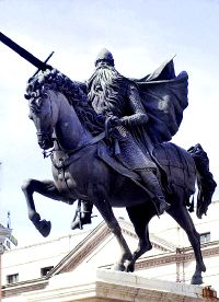 Estatua de Rodrígo Díaz de Vivar, en Burgos. / DM