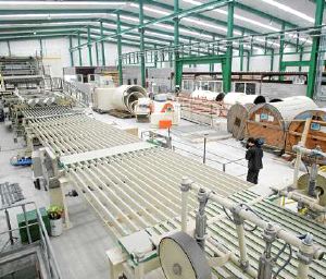 La fábrica de fibroyeso comenzó a construirse en 2005. /MIGUEL DE LAS CUEVAS