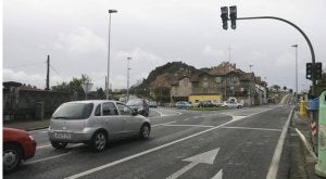 Una rotonda en el cruce de Campogiro