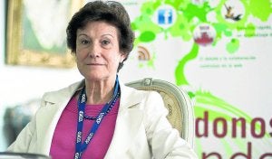Manuela Juárez, poco antes de empezar el videochat con EL DIARIO MONTAÑÉS. ::
ALBERTO SAINZ