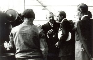 Alfonso XIII presidió en 1927 la inauguración de la fábrica. ::                             DM