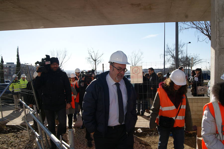 Fotos: Visita obras nuevo instituto de Arroyo