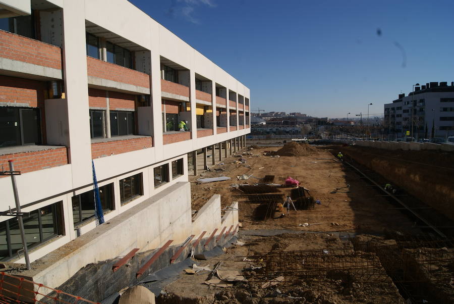 Fotos: Visita obras nuevo instituto de Arroyo