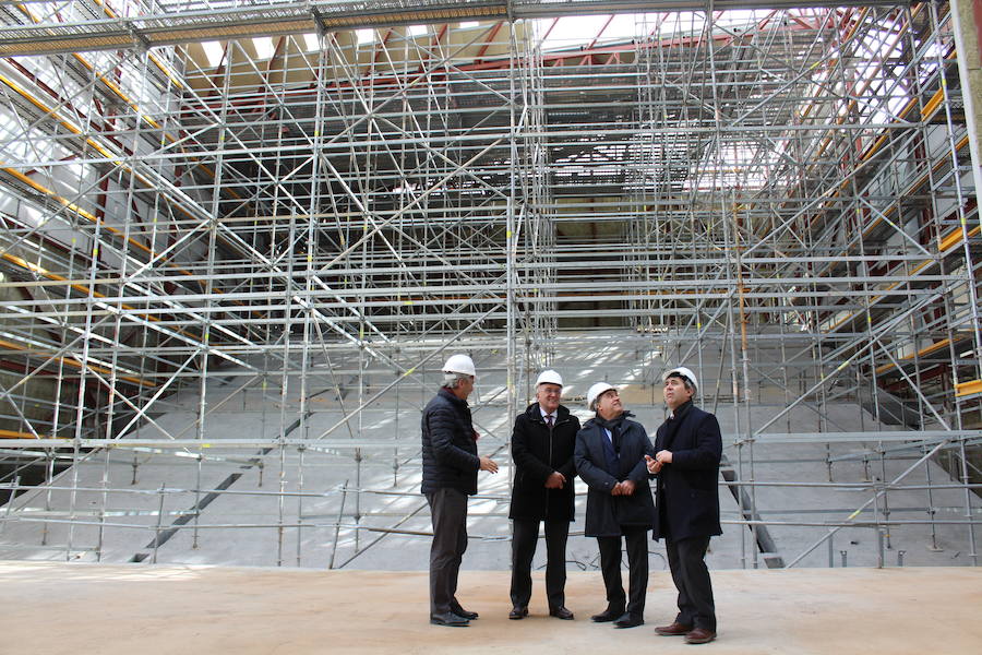 Fotos: Visita institucional a las obras de la Casa de la Música y el Teatro de Arroyo de la Encomienda