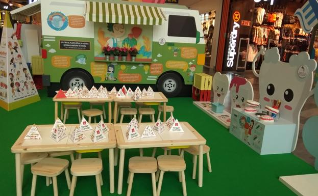 Espacio habilitado para los más pequeños. 