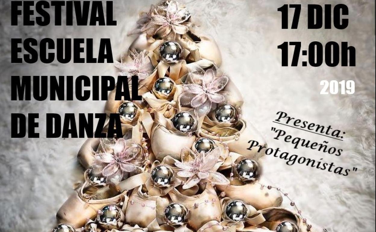 Cartel del festival de Navidad de danza de Arroyo de la Encomienda. 