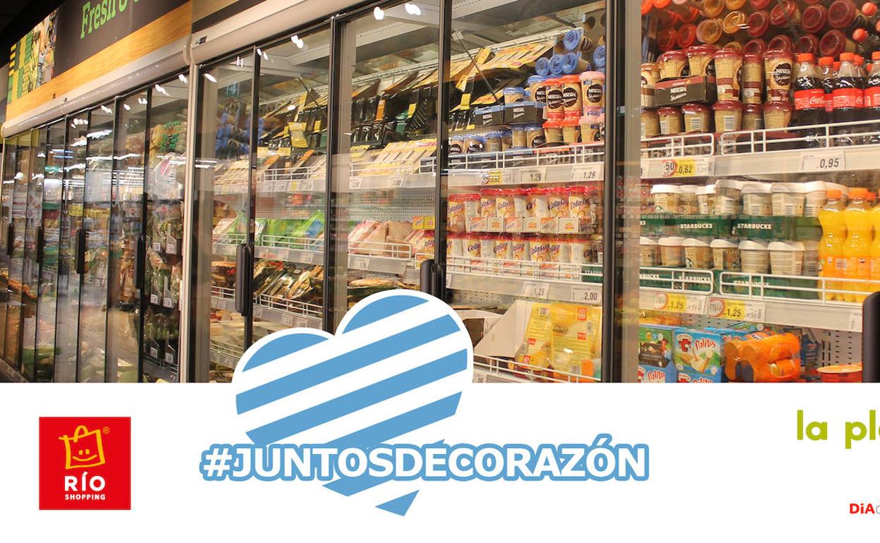 RÍO Shopping y DÍA muestran su solidaridad con varias organizaciones por la crisis del Covid-19. 