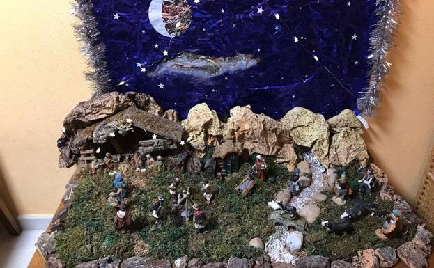 Belén de la vivienda del Camino del Medio. 