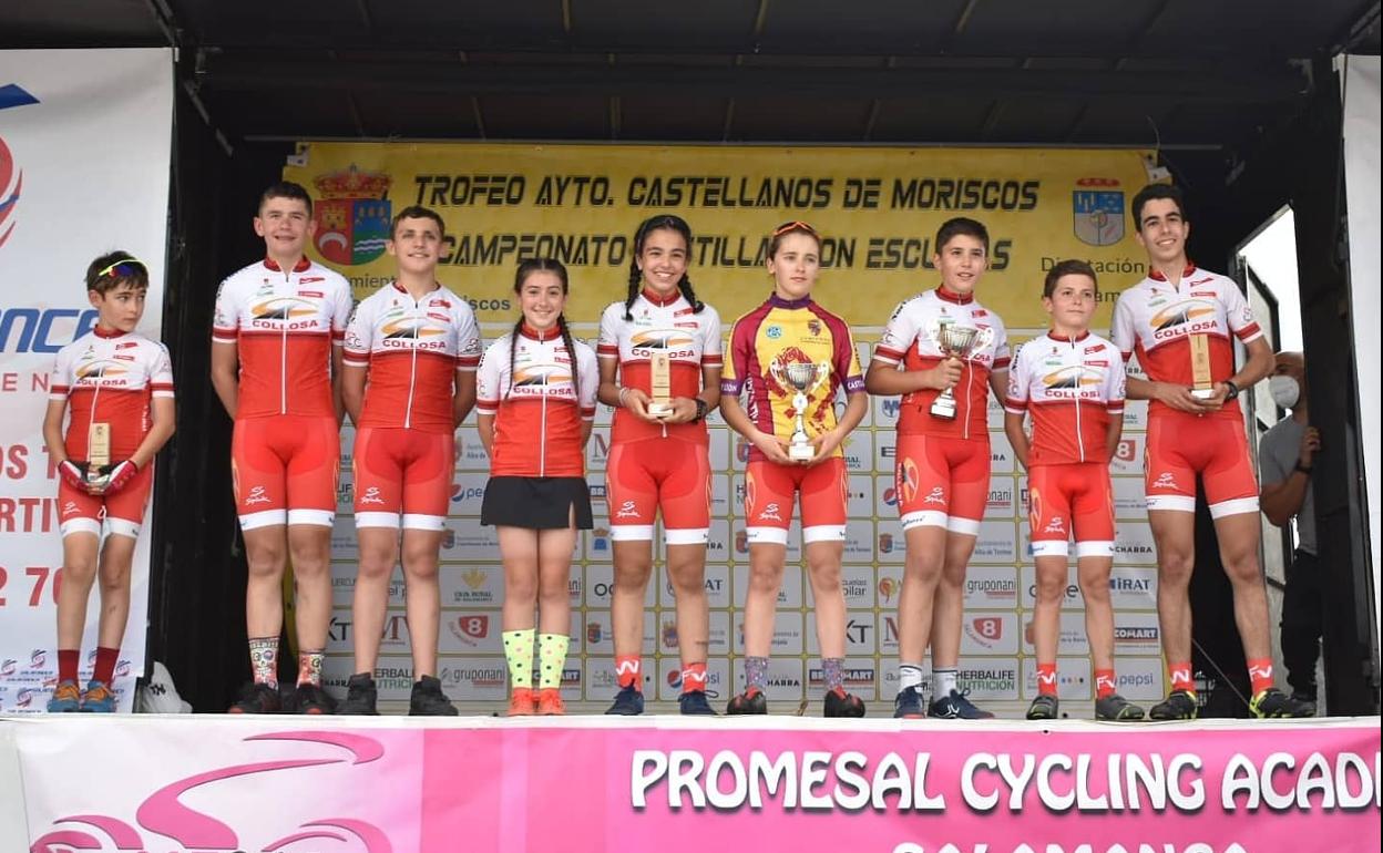 Equipo ciclista Collosa de Arroyo de la Encomienda. 