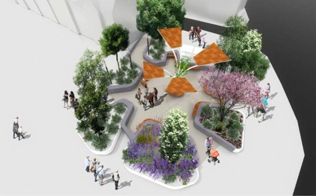 La imagen de la plaza de la Unión cambiará sensiblemente. 