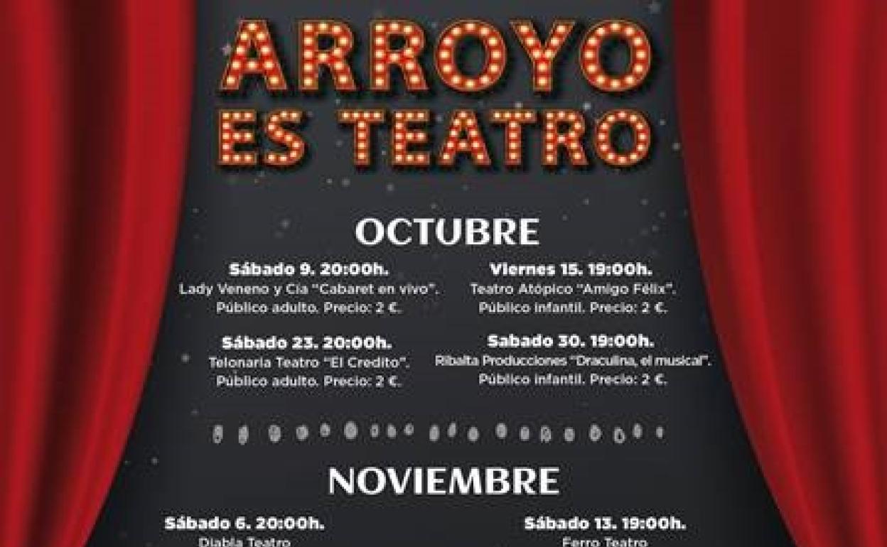 Programación de Arroyo es Teatro. 