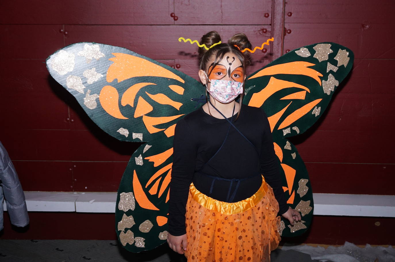 Superhéroes en el concurso de disfraces del carnaval de Arroyo. 