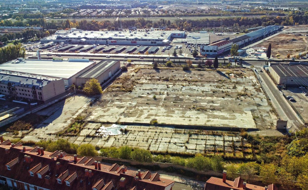 Vista aérea del solar de Cartisa 