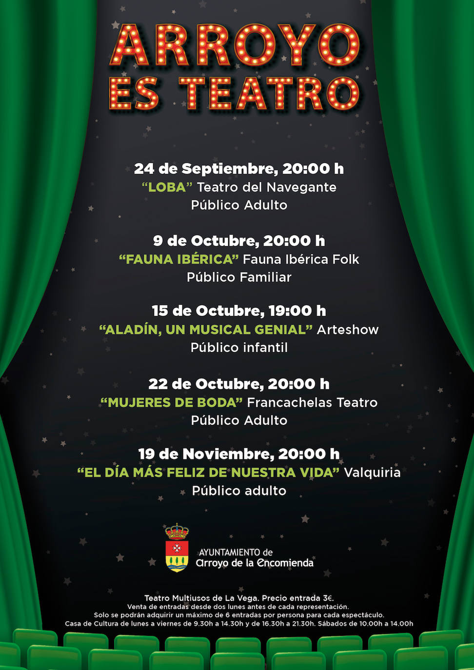 Imagen - Cartel de la programación incluida en «Arroyo es teatro»