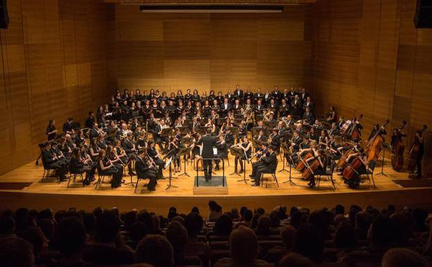 Actuación de la Banda Sinfónica de Arroyo en el Auditorio Miguel Delibes 