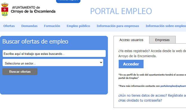 Portal de empleo del Ayuntamiento de Arroyo de la Encomienda 