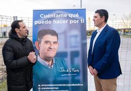 Conrado Íscar y Jota de la Fuente durante la presentación