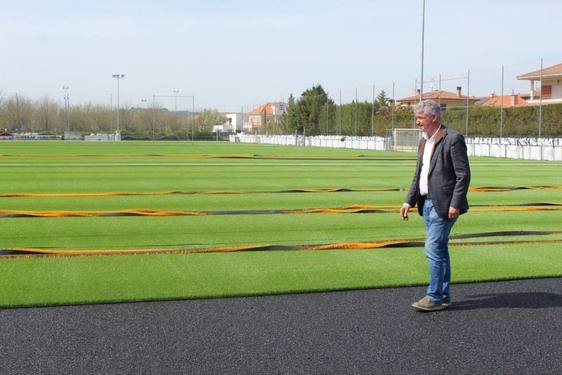 Las obras de los campos de fútbol de La Vega avanzan a buen ritmo