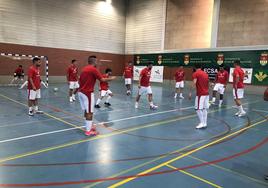 Partido del pasado sábado en el Pabellón Antonio Garnacho