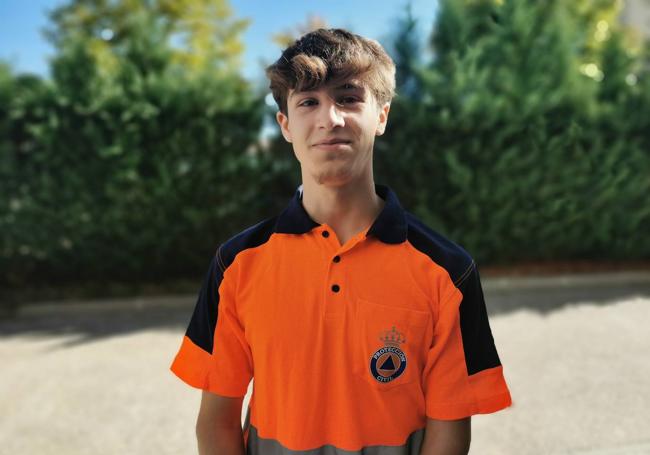 Jorge Zapata de 19 años, ha sido el último voluntario en incorporarse a esta agrupación