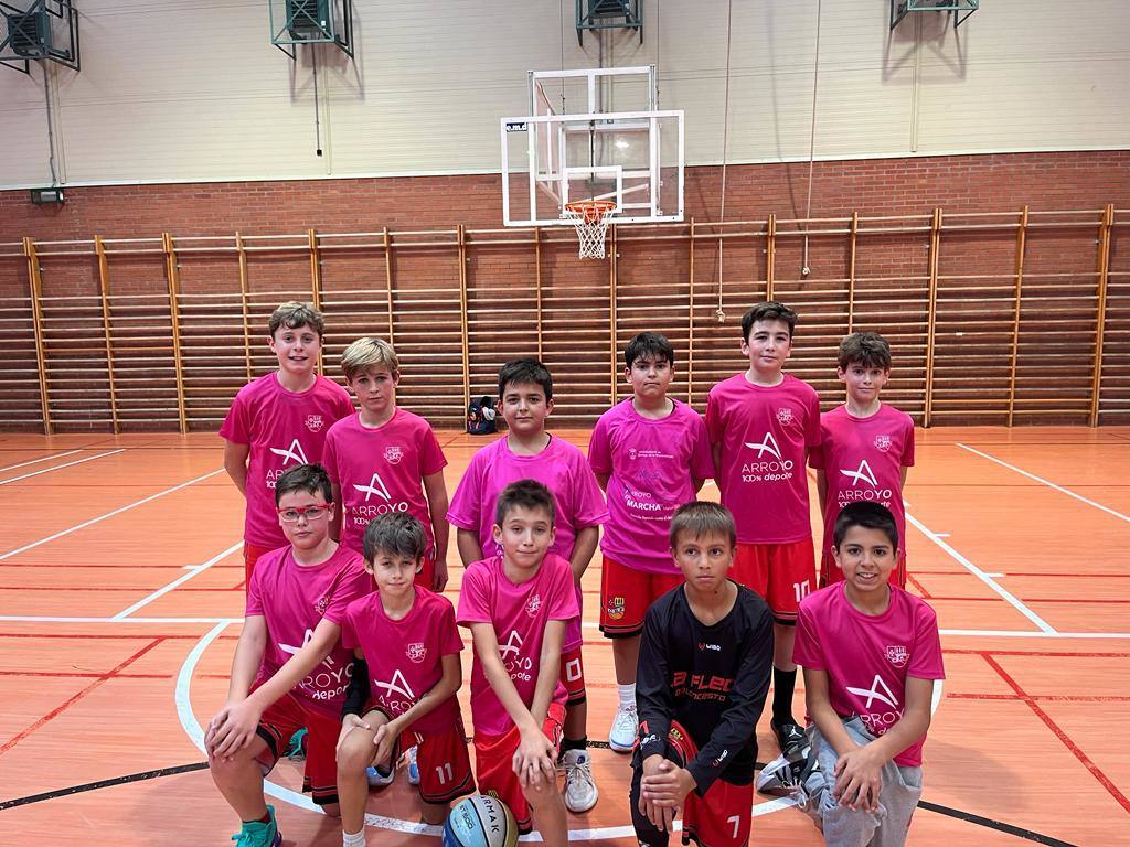 El baloncesto arroyano se viste de rosa