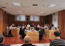 Concejales durante el pleno