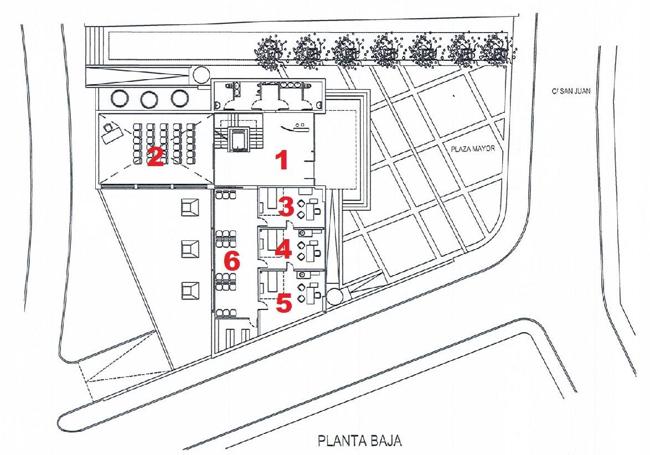 Plano de la planta baja del proyecto