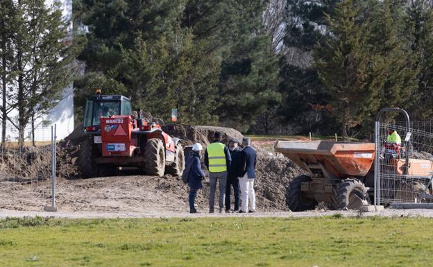 Obras en la parcela de la antigua EDAR de Arroyo 