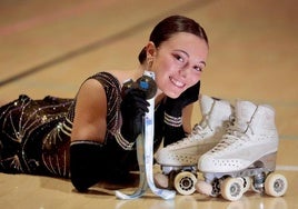 La arroyana Lidia Mateo, subcampeona del mundo de patinaje artístico