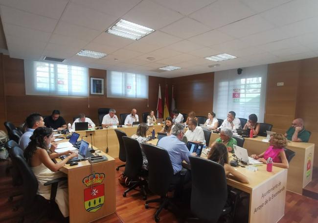 Concejales en el Pleno celebrado este jueves