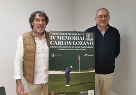 Juan Manuel Sánchez, concejal de Educación y Deportes de Arroyo y José María Álvarez Requejo