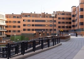 Patio comunitario del bloque Arroyovereda en Arroyo de la Encomienda