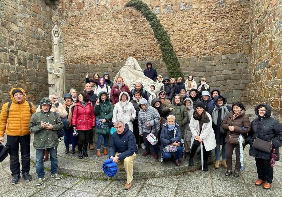 Los arroyanos durante la exursión de este jueves