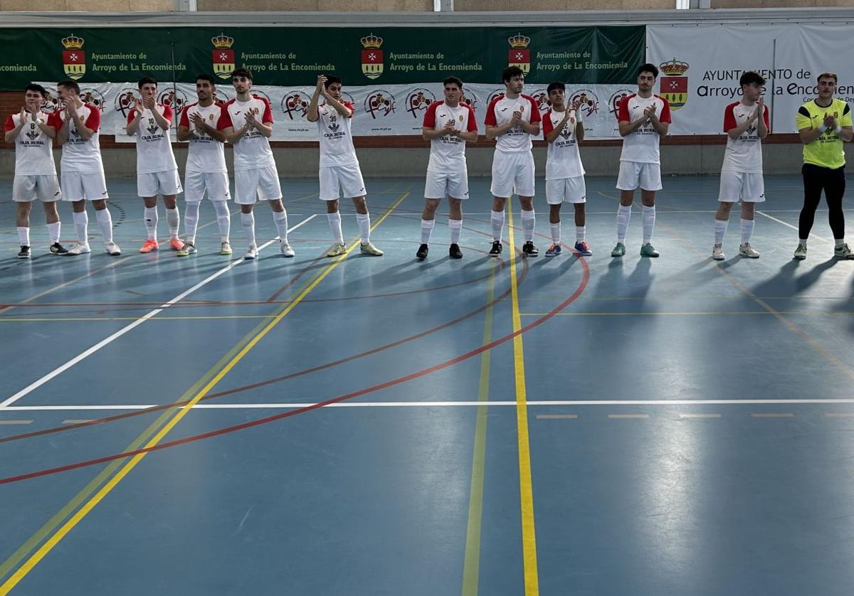 Jugadores del Unión Arroyo en el encuentro