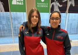 Greta Quirós y Lucía Alonso en el Torneo celebrado este domingo
