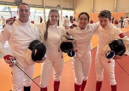 Tiradores del Club Esgrima Arroyo