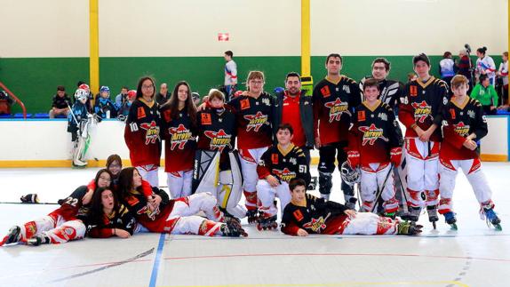 Jugadores del Hockey Arroyo. 