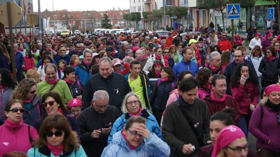 Inicio de la marcha por las calles de La Flecha. 