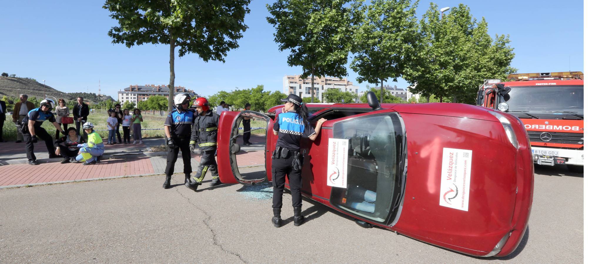 Simulacro de accidente en Villa del Prado