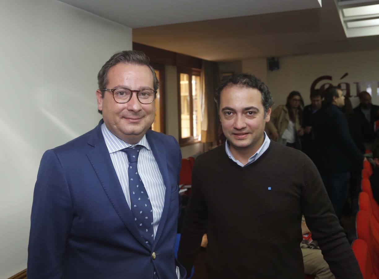 Javier Llorente, de Reciclados Sostenibles, y Luis María Beltrán, de Gestión de Residuos de Soria.